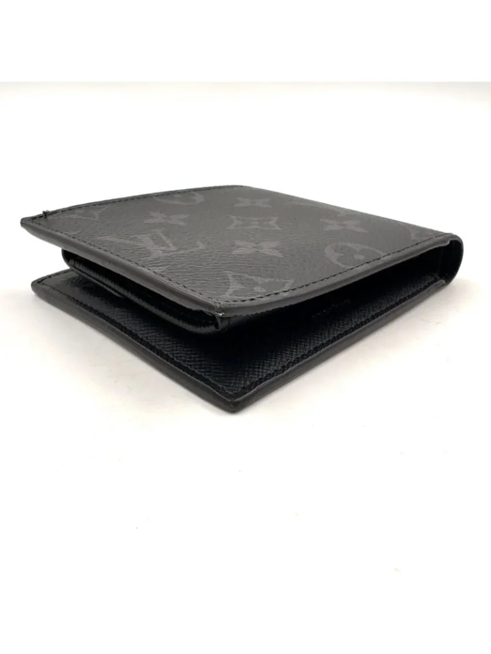 Louis Vuitton Portefeuille Marco NM Monogram Eclipse Leather Black Bifold
